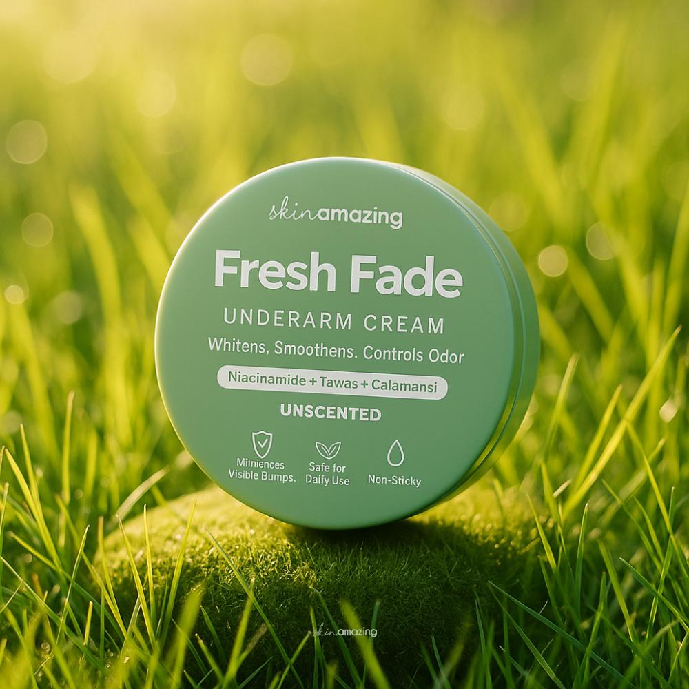 Skin Amazing Unscented Fresh Fade Underarm Cream Whitening Tawas Deodorants with Niacinamide and Calamansi Extract Non-sticky & Lightweight Tawas Deodorant Alternative Body Care Whitening