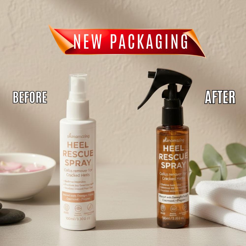 Skin Amazing Heel Rescue Spray – Callus Remover for Dry, Cracked Heels | Foot Care Spray Smooth Hydrating