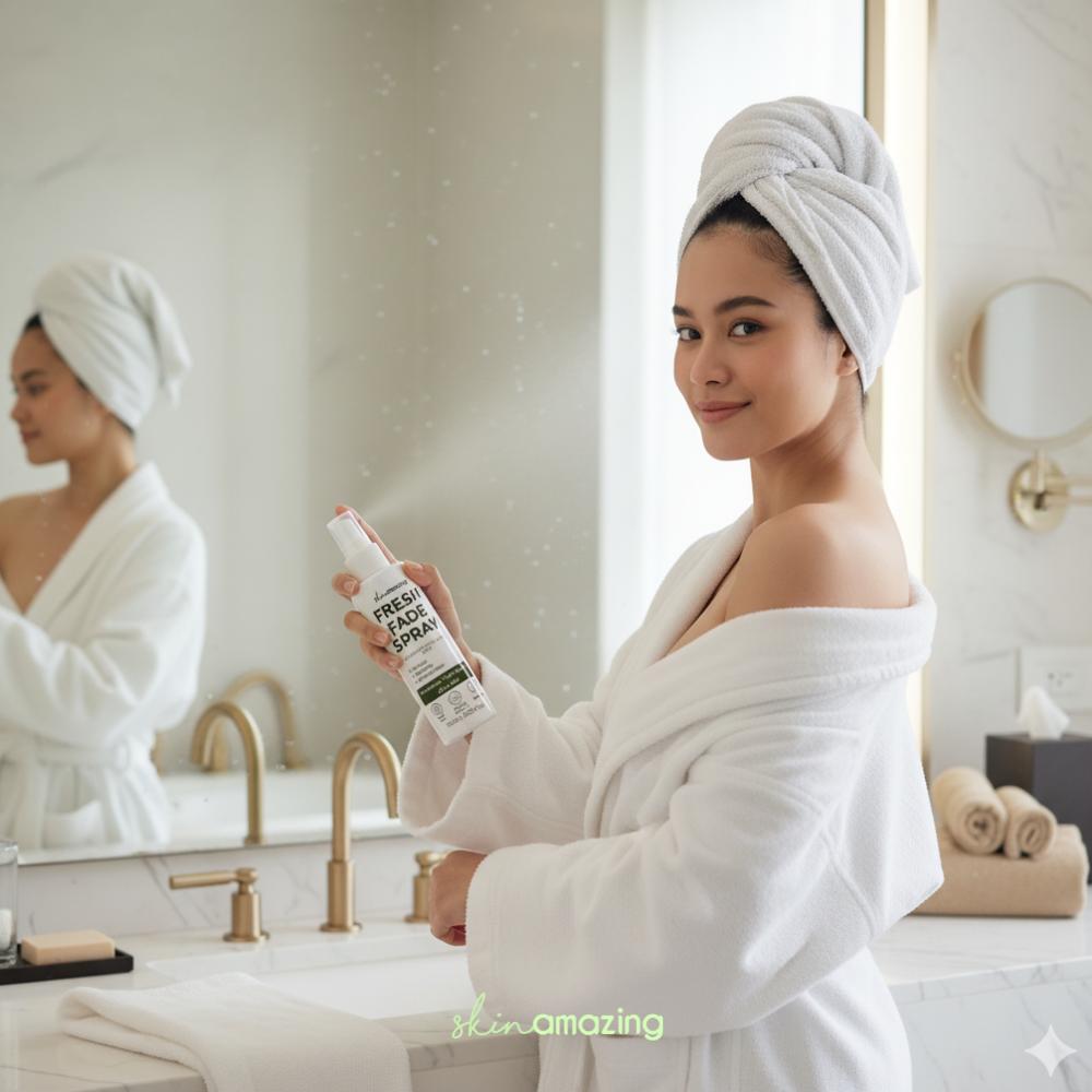 Skin Amazing Scented Fresh Fade Spray Underarm Deomist Control Odor Brightening Deo Mist + Rose Water