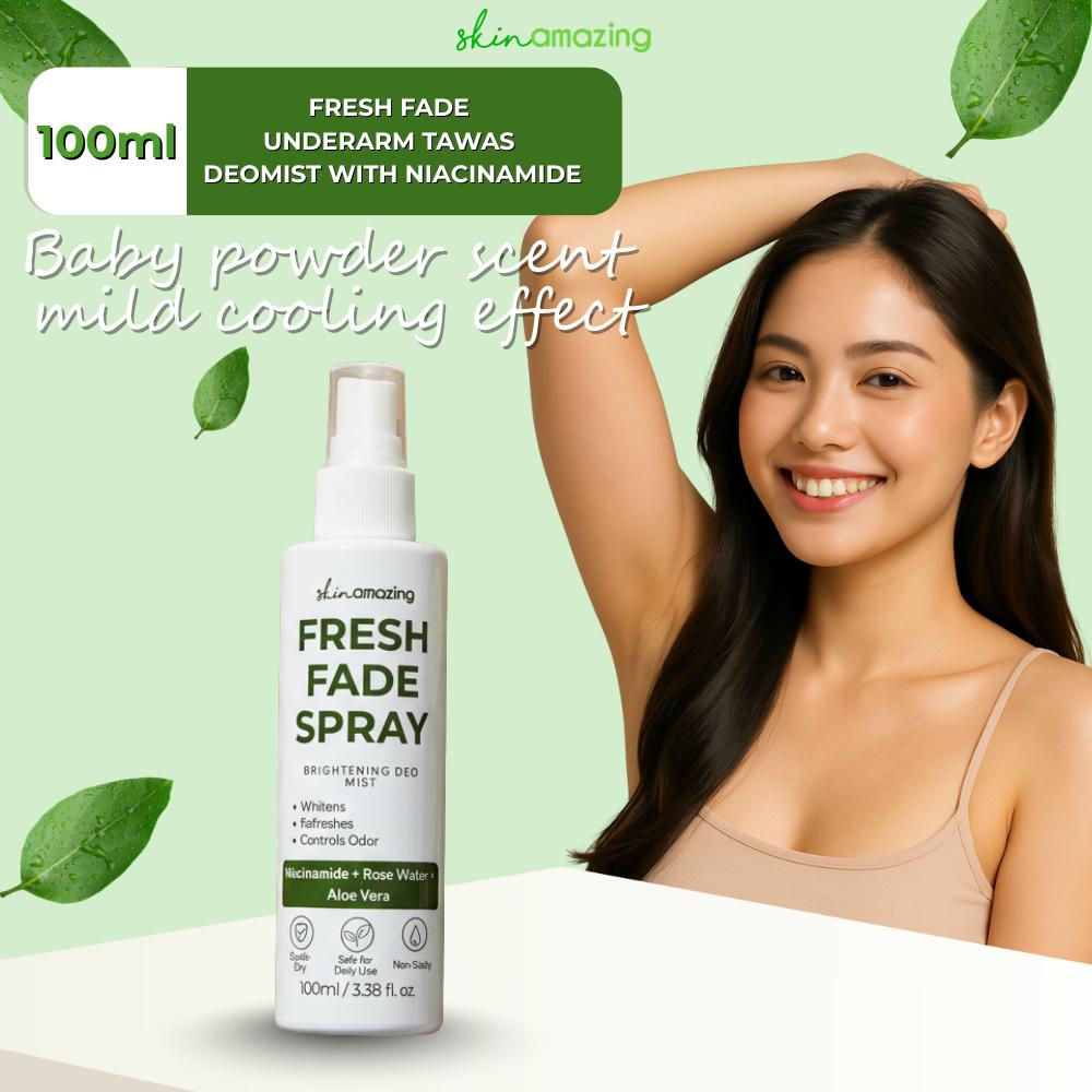 Skin Amazing Scented Fresh Fade Spray Underarm Deomist Control Odor Brightening Deo Mist + Rose Water