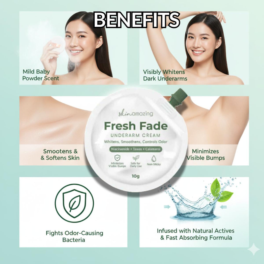 Skin Amazing Fresh Fade Underarm Cream with Niacinamide Tawas Calamansi Cream - 10g